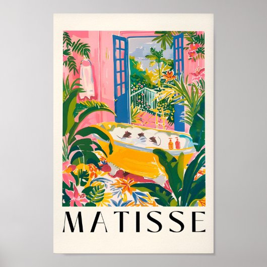 Ratten in der Badewanne Witziges Poster, Maatispri Poster (Vorne)