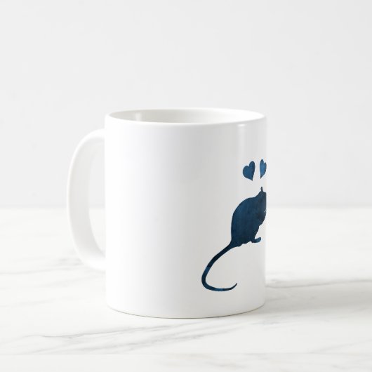 Ratten Kaffeetasse (Vorderseite Links)