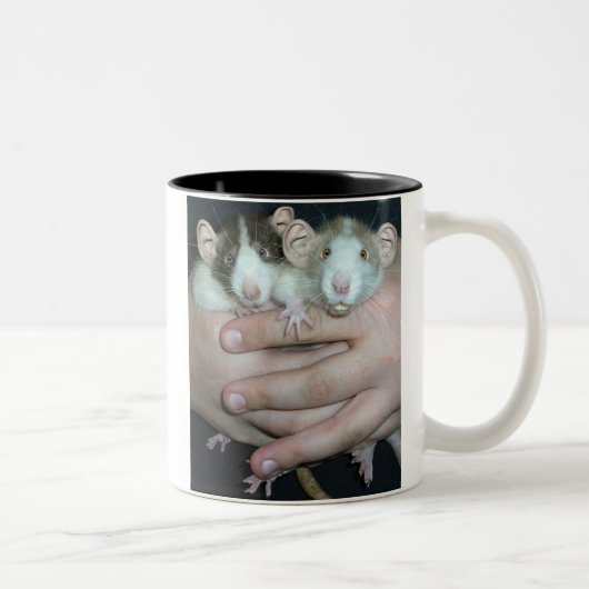 Ratten-Leute Zweifarbige Tasse (Rechts)
