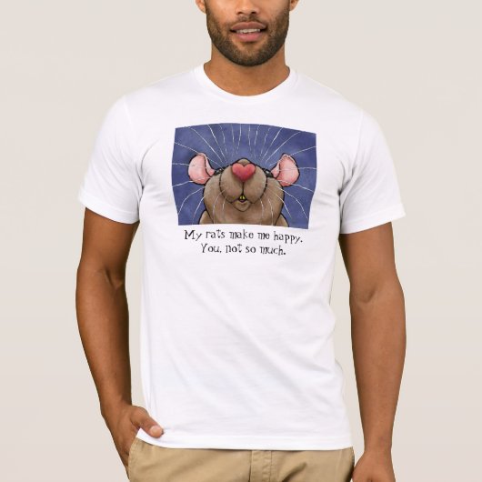 Ratten = Liebe-Ratten-T - Shirt (Vorderseite)