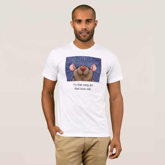 Ratten = Liebe-Ratten-T - Shirt (Vorne ganz)