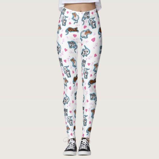 Ratten-Liebhaber-Leggings Leggings (Vorderseite)