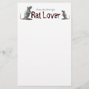 Ratten-Liebhaber stationär Briefpapier