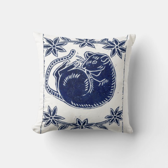 Ratten-Liebhaber-Wurfs-Kissen Kissen (Vorderseite)