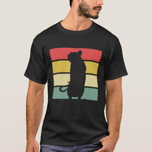 Ratten Mama Mutter Vintag Retro T-Shirt (Vorderseite)