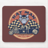 Ratten-Mann verrostete Gewohnheiten Mousepad (Vorne)