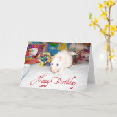 Ratten Marta Birthday Card Karte (Gelbe Blume)