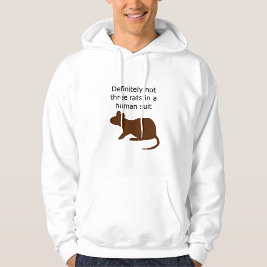 Ratten (mit Bild) Hoodie (Vorderseite)