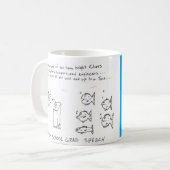 Ratten-Nahrungsmittelkaffee-Tasse: Fisch-Absolvent Kaffeetasse (Vorderseite Links)