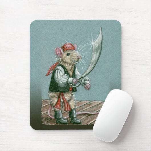 Ratten-Pirat mousepad (Mit Mouse)