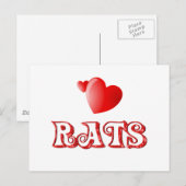 Ratten Postkarte (Vorne/Hinten)