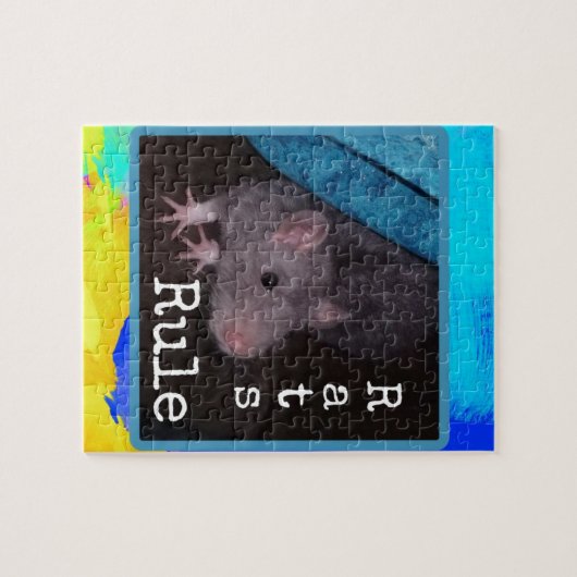 Ratten-Regel (bunt) Puzzle (Horizontal)