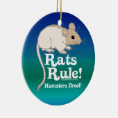 Ratten-Regel! Keramik Ornament (Rechts)