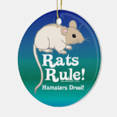 Ratten-Regel! Keramik Ornament (Links)