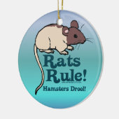 Ratten-Regel! Keramikornament (Links)
