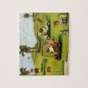 Ratten-Rennen 2 am Golfplatz Puzzle