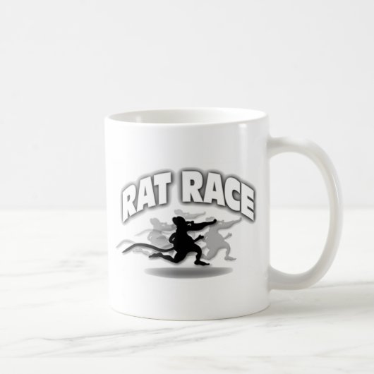 Ratten-Rennen-Kaffee-Tasse Kaffeetasse (Rechts)