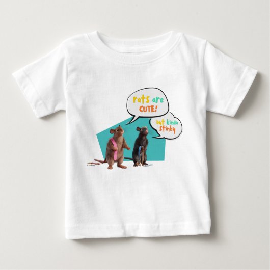 Ratten sind Niedlich, aber Kinda Stinky Baby T-shirt (Vorderseite)