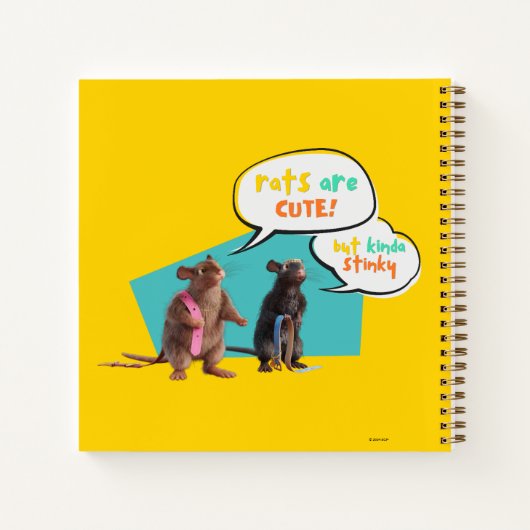Ratten sind Niedlich, aber Kinda Stinky Notizblock (Rückseite)