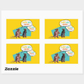 Ratten sind Niedlich, aber Kinda Stinky Rechteckiger Aufkleber (Blatt)