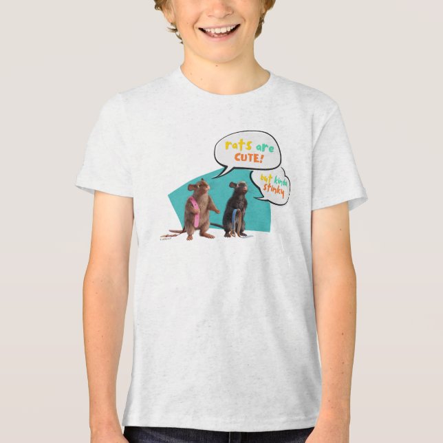 Ratten sind Niedlich, aber Kinda Stinky Tri-Blend Shirt (Vorderseite)