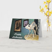 Ratten, Skeletons and Witches Halloween Card Karte (Gelbe Blume)