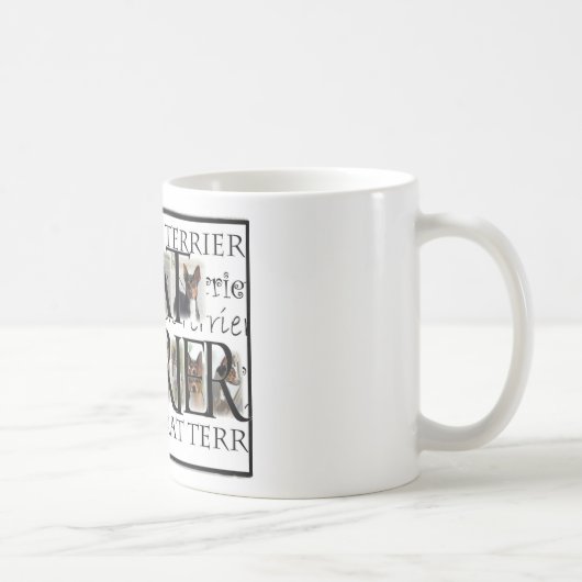 Ratten-Terrier-Collage Kaffeetasse (Rechts)
