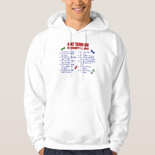 RATTEN-TERRIER-Eigentums-Gesetze 2 Hoodie (Vorderseite)