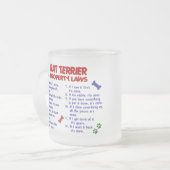 RATTEN-TERRIER-Eigentums-Gesetze 2 Mattglastasse (Vorderseite Links)