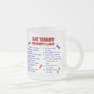 RATTEN-TERRIER-Eigentums-Gesetze 2 Mattglastasse