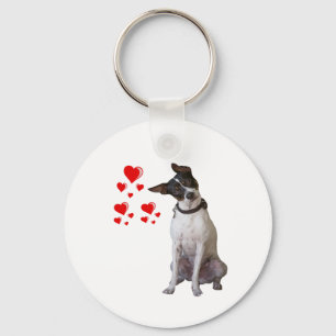 Ratten-Terrier-Liebe-Schlüsselkette Schlüsselanhänger
