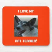 Ratten-Terrier-Mausunterlage Mousepad (Vorne)