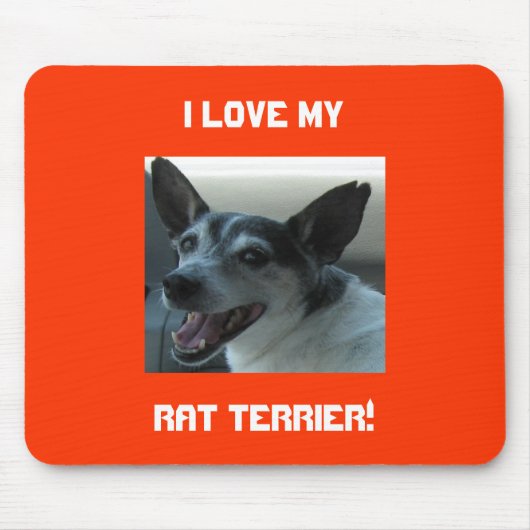 Ratten-Terrier-Mausunterlage Mousepad (Vorne)
