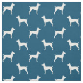 Ratten-Terrier-Silhouette-Muster Stoff (Muster)