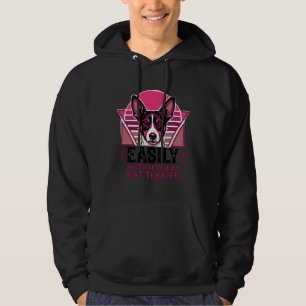 Ratten Terrier Vintage leicht ablenkbares Hundeshi Hoodie