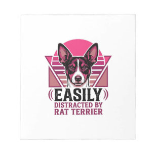 Ratten Terrier Vintage leicht ablenkbares Hundeshi Notizblock