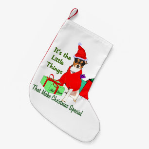Ratten-Terrier-Weihnachten Kleiner Weihnachtsstrumpf