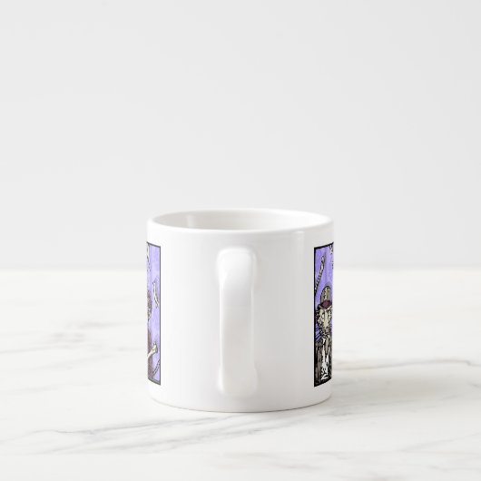 Ratten und Knochen - Pop Goth Nightmare Surreal 6 Espressotasse (Rückseite)