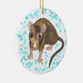 Ratten-Wasserfarbe Keramik Ornament (Rechts)