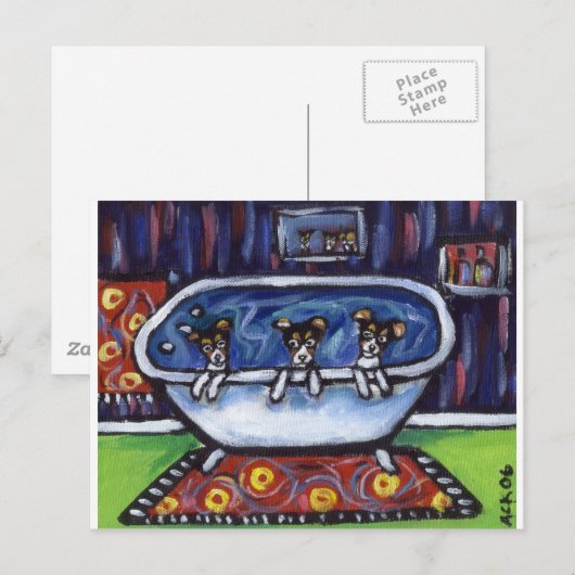 Rattenbad Postkarte (Vorne/Hinten)