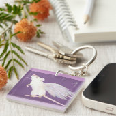 Rattenengels-Schlüsselkette! Purpurrot Schlüsselanhänger (Vorderseite rechts)