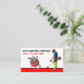 Rattenentfernung Beruflicher Schädlingsbekämpfungs Visitenkarte (Stehend Vorderseite)