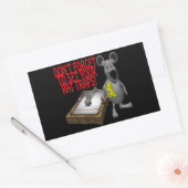 Rattenfallen Rechteckiger Aufkleber (Umschlag)