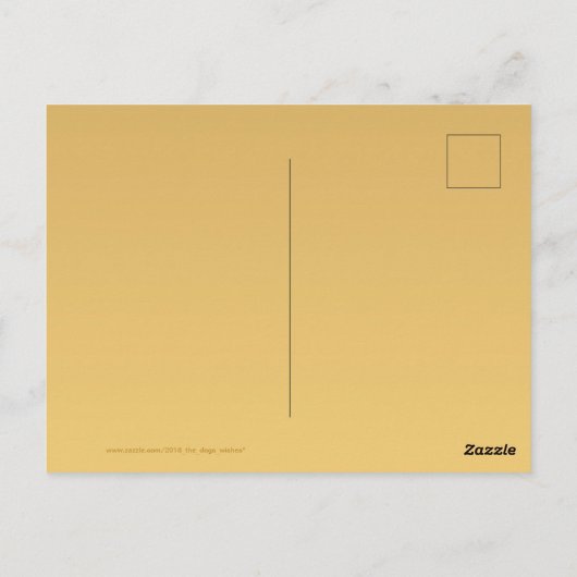 Rattenjahr 2020 Früchte Elegant Monogram Postcard Postkarte (Rückseite)