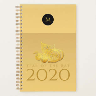 Rattenjahr 2020 Früchte Elegant Monogram S Planner Planer