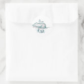 Rattenkleber Runder Aufkleber (Tasche)