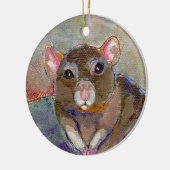 Rattenmalerei habe ich empfindliche Haustierkunst Keramik Ornament (Links)