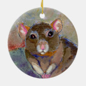 Rattenmalerei habe ich empfindliche Haustierkunst Keramik Ornament (Hinten)