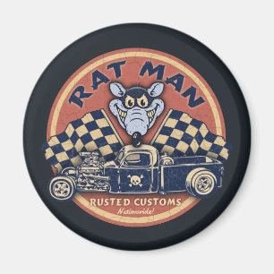 Rattenmann verrostete Bräuche Magnet