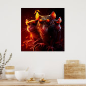 Rattenposter Poster (Küche)